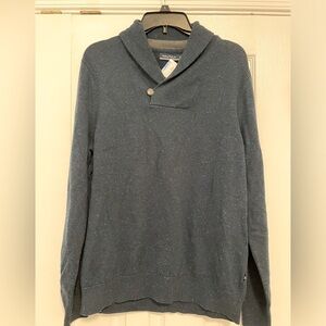 NWT Blue Men's Heritage Marled Pullover Sweater